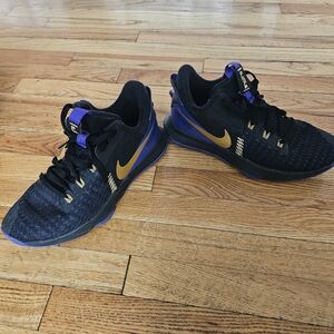 Nike Black and Gold Athletic Shoes